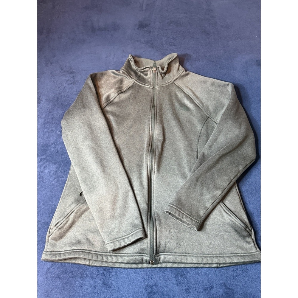 The North Face Agave Green Fleece Lined Full Zip Jacket Womens XL